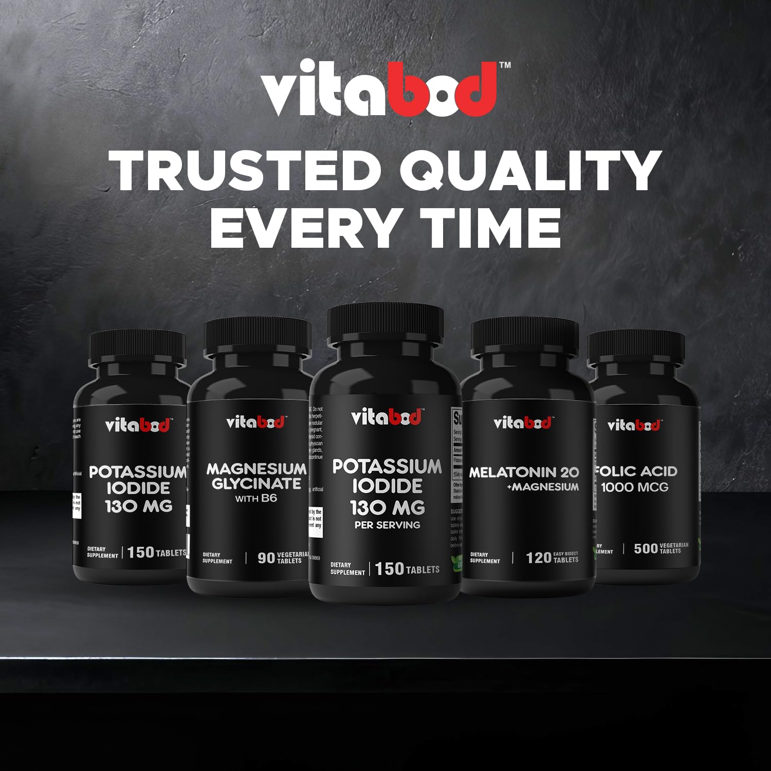 USA Made badge on Vitabod potassium iodide bottle