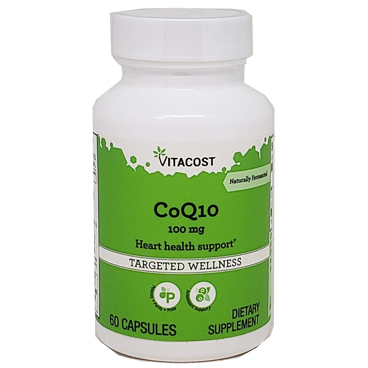 Vitacost CoQ10 100 mg bottle with 60 capsules front view
