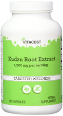Bottle of Vitacost Kudzu Root Extract 1200 mg per serving