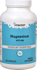 Vitacost Magnesium 400 mg bottle - 200 capsules