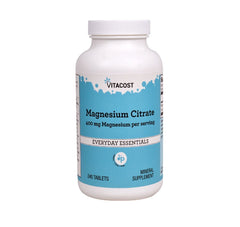 Vitacost Magnesium Citrate 400 mg bottle with 240 tablets