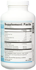Close-up of Vitacost Mega EFA-D3 label showing EPA and DHA