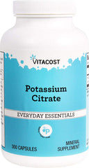 Bottle of Vitacost Potassium Citrate 99 mg 300 Capsules