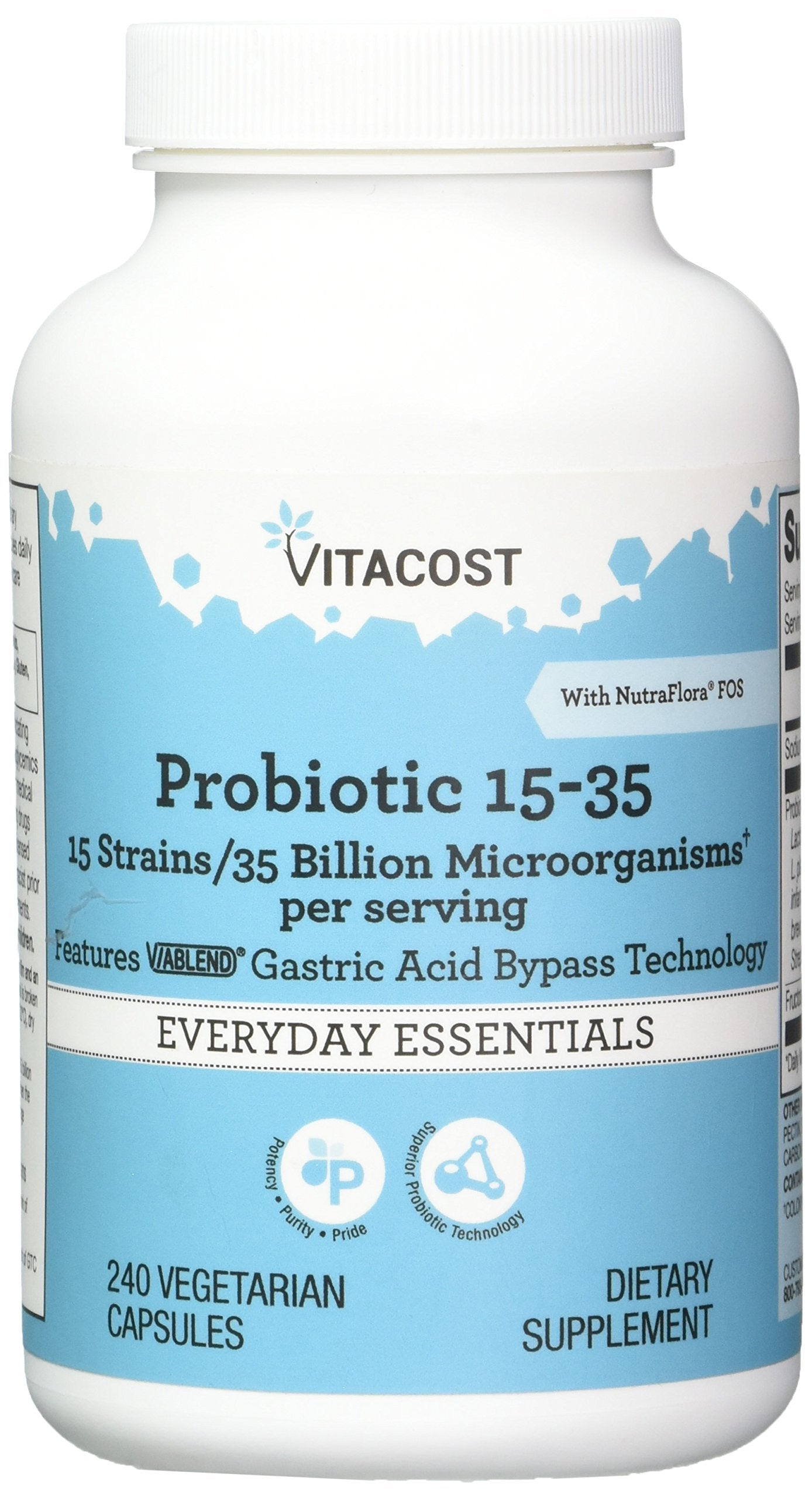 Vitacost Probiotic 15-35 Billion 240 Capsules product hero image