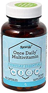 Bottle of Vitacost Synergy Once Daily Multi-Vitamin - 60 capsules