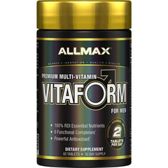 AllMax Vitaform multivitamin for men bottle - front view