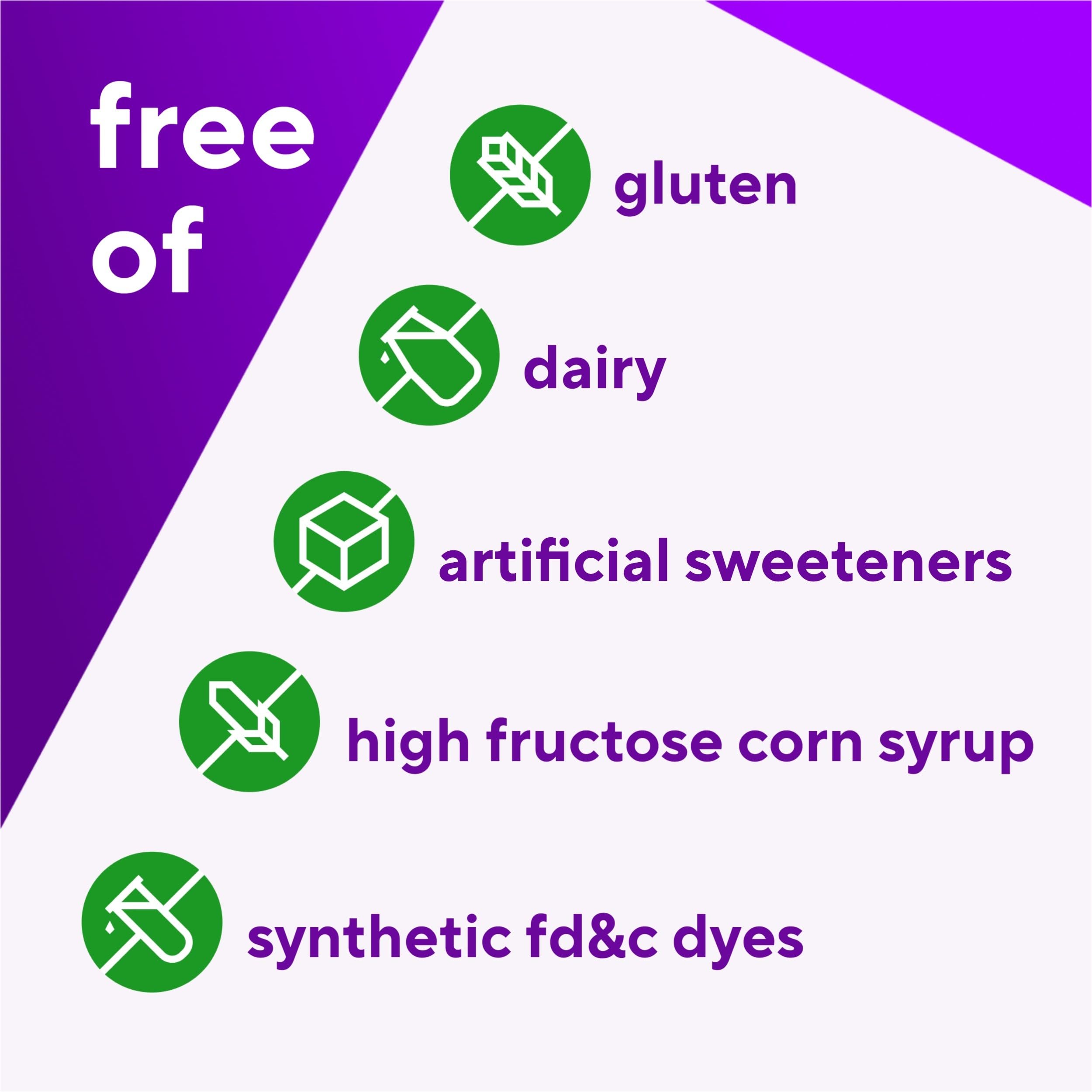 Three gummies serving of Vitafusion Hair Skin Nails