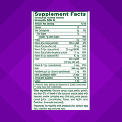Biotin, vitamin E and vitamin C visuals for Vitafusion gummies