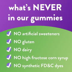 Packaging badge indicating gluten-free, dairy-free and no artificial dyes