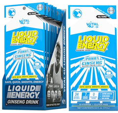 Close-up of VITAL 4U packaging label – Chocolate Cherry flavor