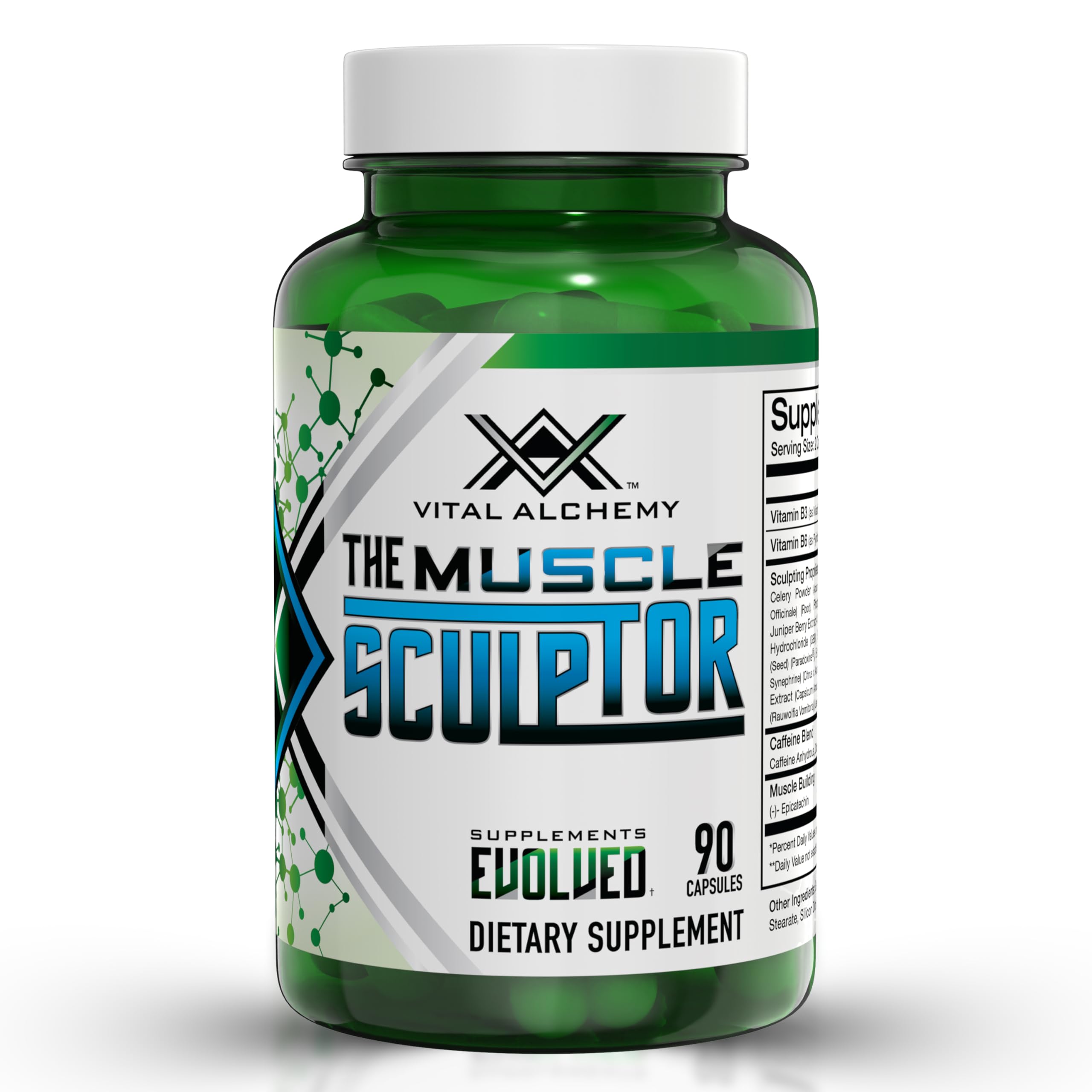 Vital Alchemy The Muscle Sculptor bottle – front view