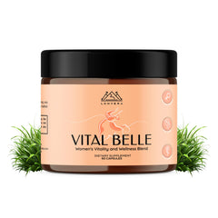 Vital Belle Grass-Fed Beef Organ Supplement for Women bottle with capsules