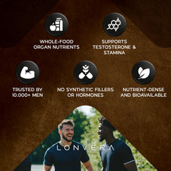 Two-capsule daily serving for the Vital Bull beef organ supplement