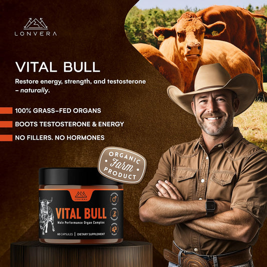 Capsules from grass-fed beef liver used in the organ blend