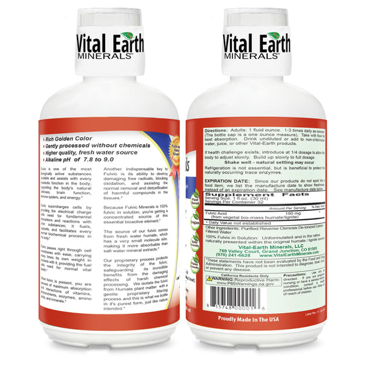 1 oz BPA-free cup included with Fulvic Minerals Liquid