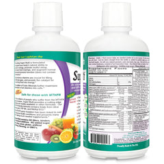 Label close-up of Vital Earth Minerals Super Multi 2-Pack bottle