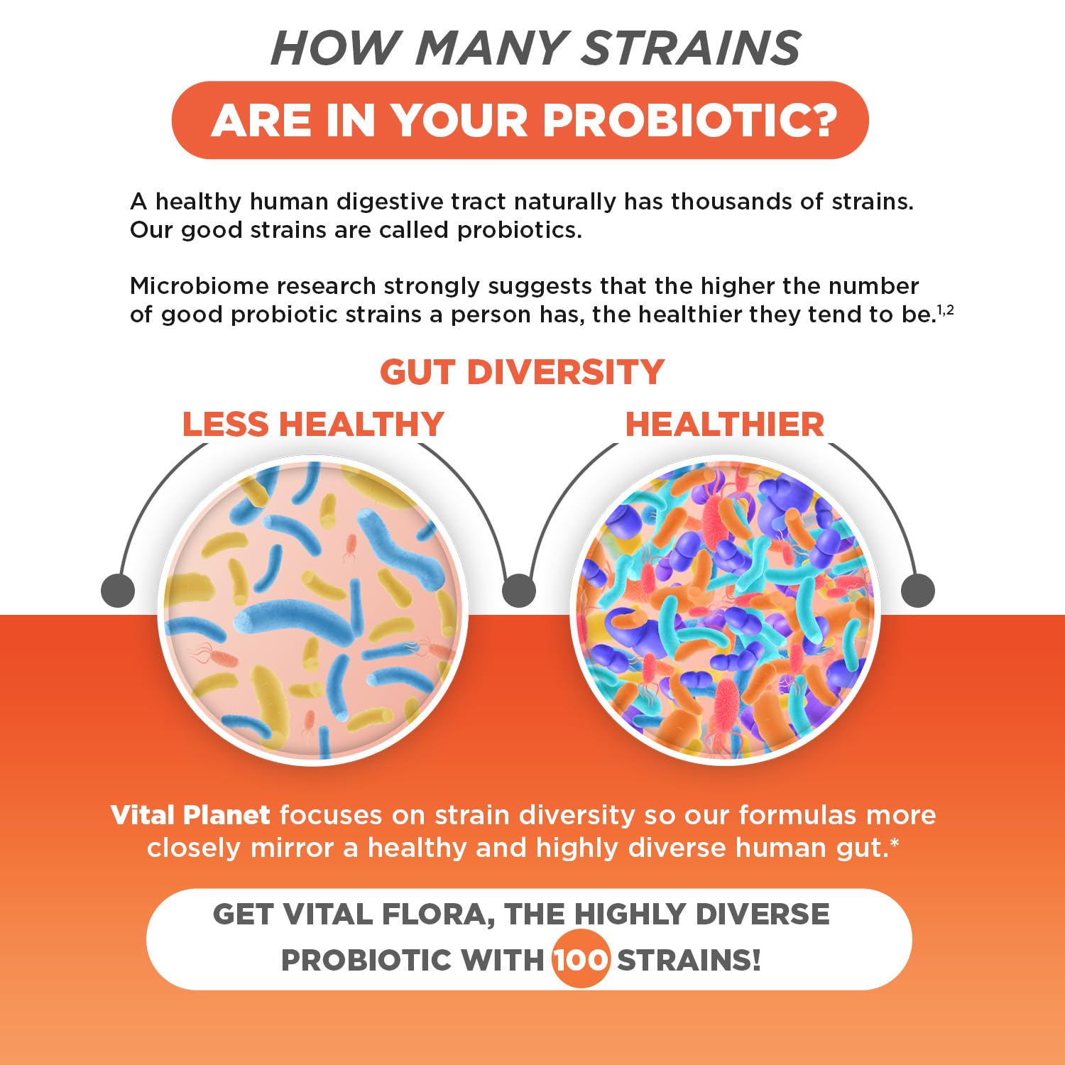 Adults taking Vital Flora probiotic capsules