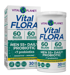 Vital Flora Men 55+ daily probiotic bottle