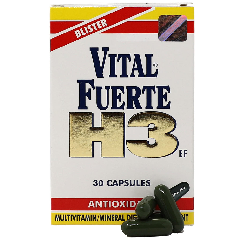 Vital Fuerte H3 bottle with blister pack