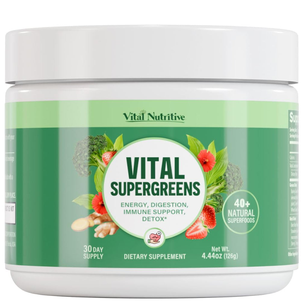 Vital Greens Superfood Powder – 40+ Superfoods, Probiotics, Vegan ...