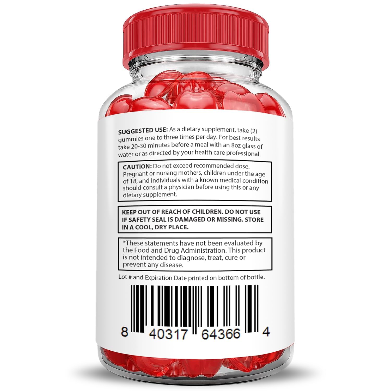 Vitamin B12 enriched Vital Grow XL gummies