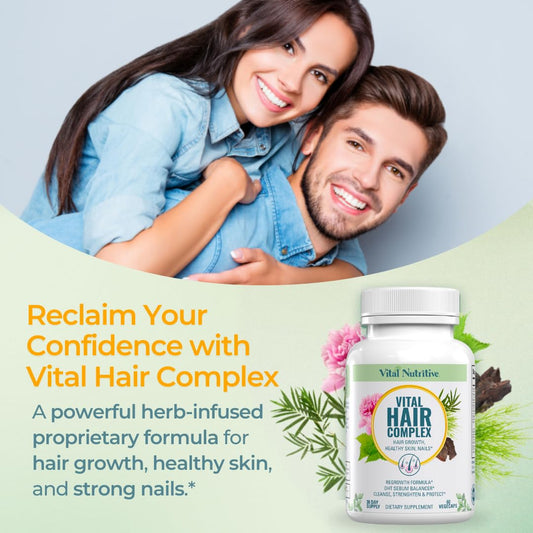 Biotin and essential vitamins ingredients illustration