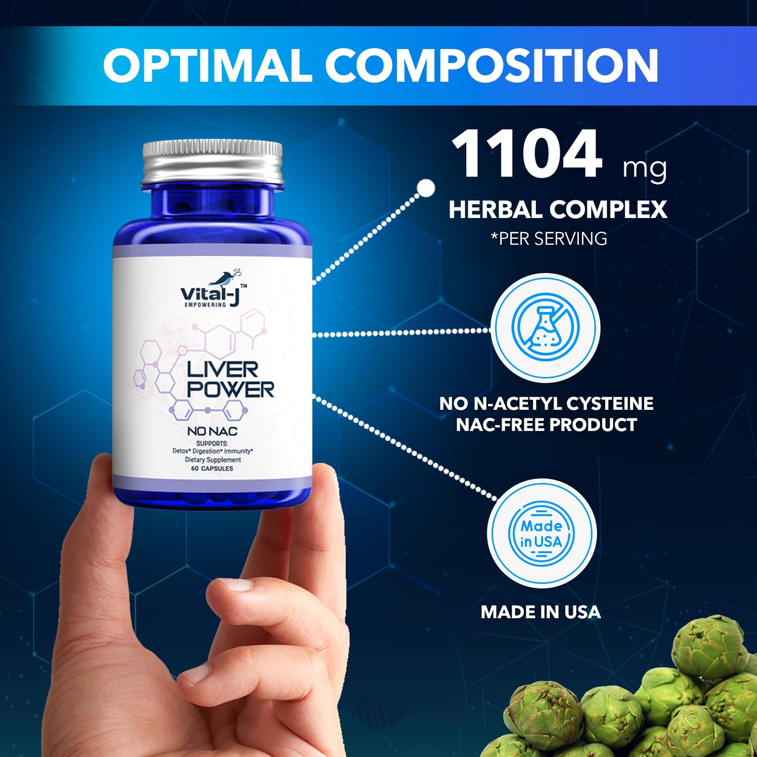 Choline and dandelion root ingredients for digestion