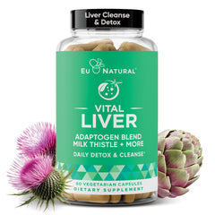 Vital Liver Cleanse Detox and Repair bottle on white background