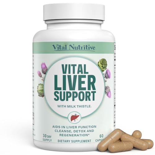 Vital Liver Support bottle displaying the 9-in-1 formula