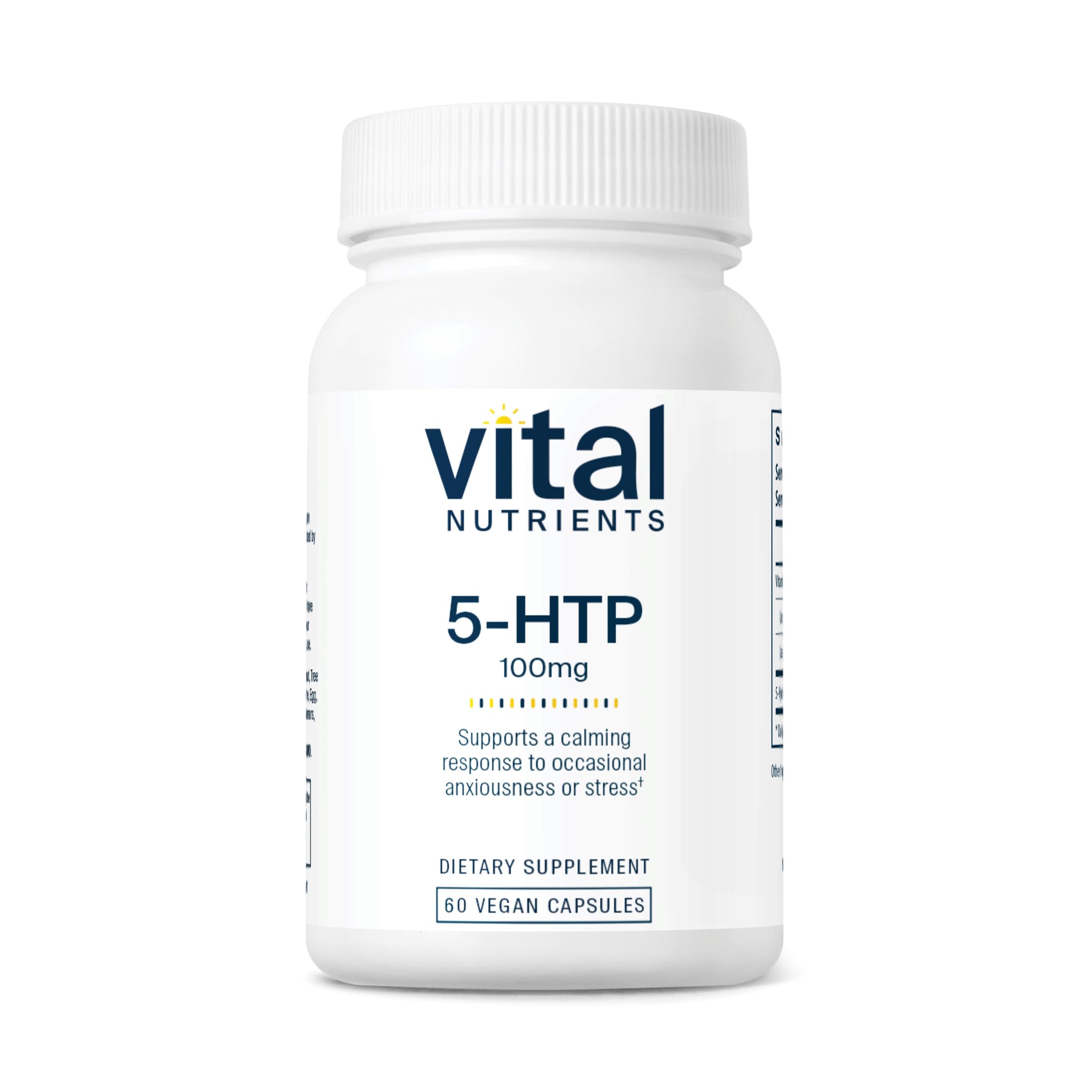Vital Nutrients 5-HTP 100mg bottle - front view