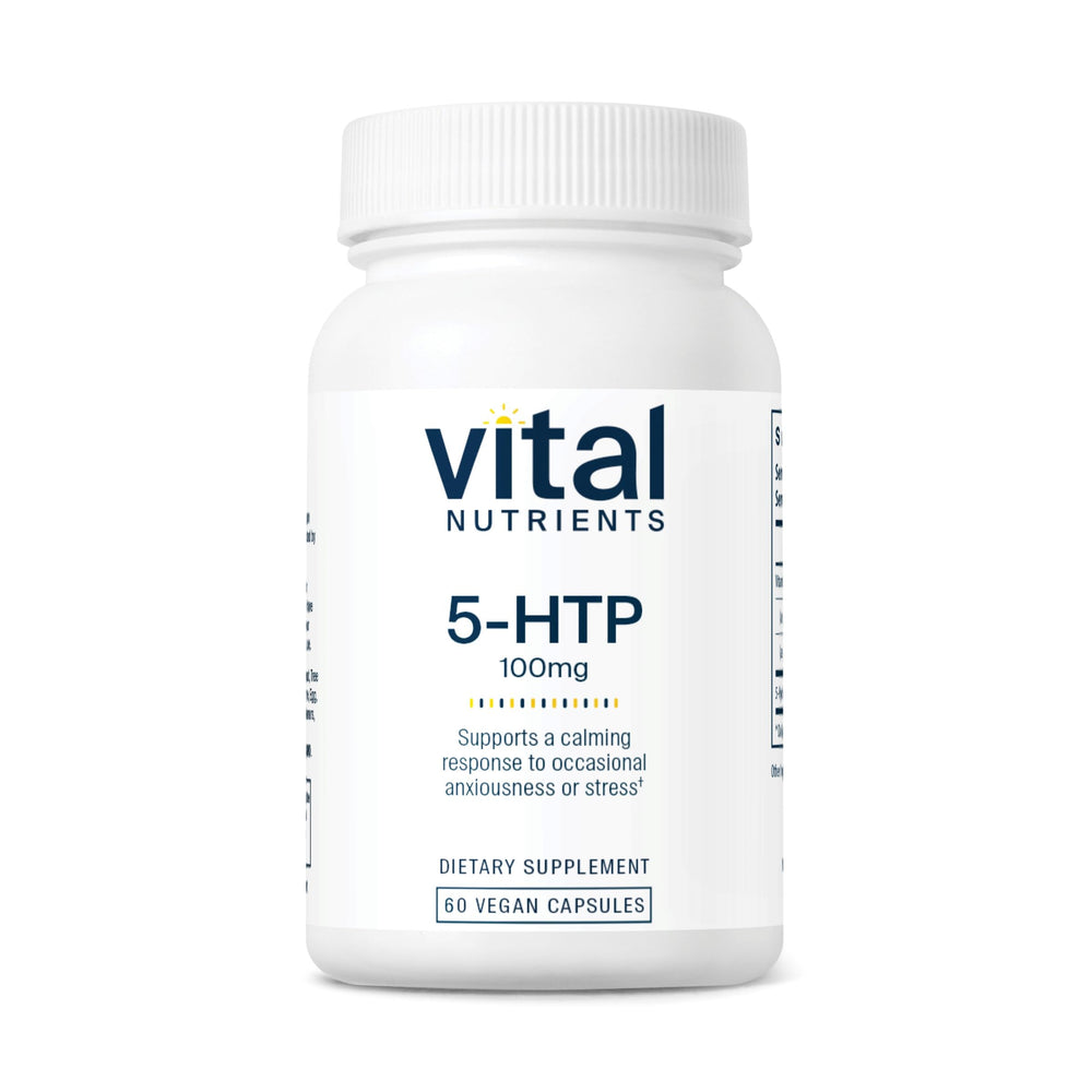 Vital Nutrients 5-HTP 100mg bottle - front view