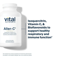 Vital Nutrients Aller-C allergen-free symbol signals safe, clean ingredients