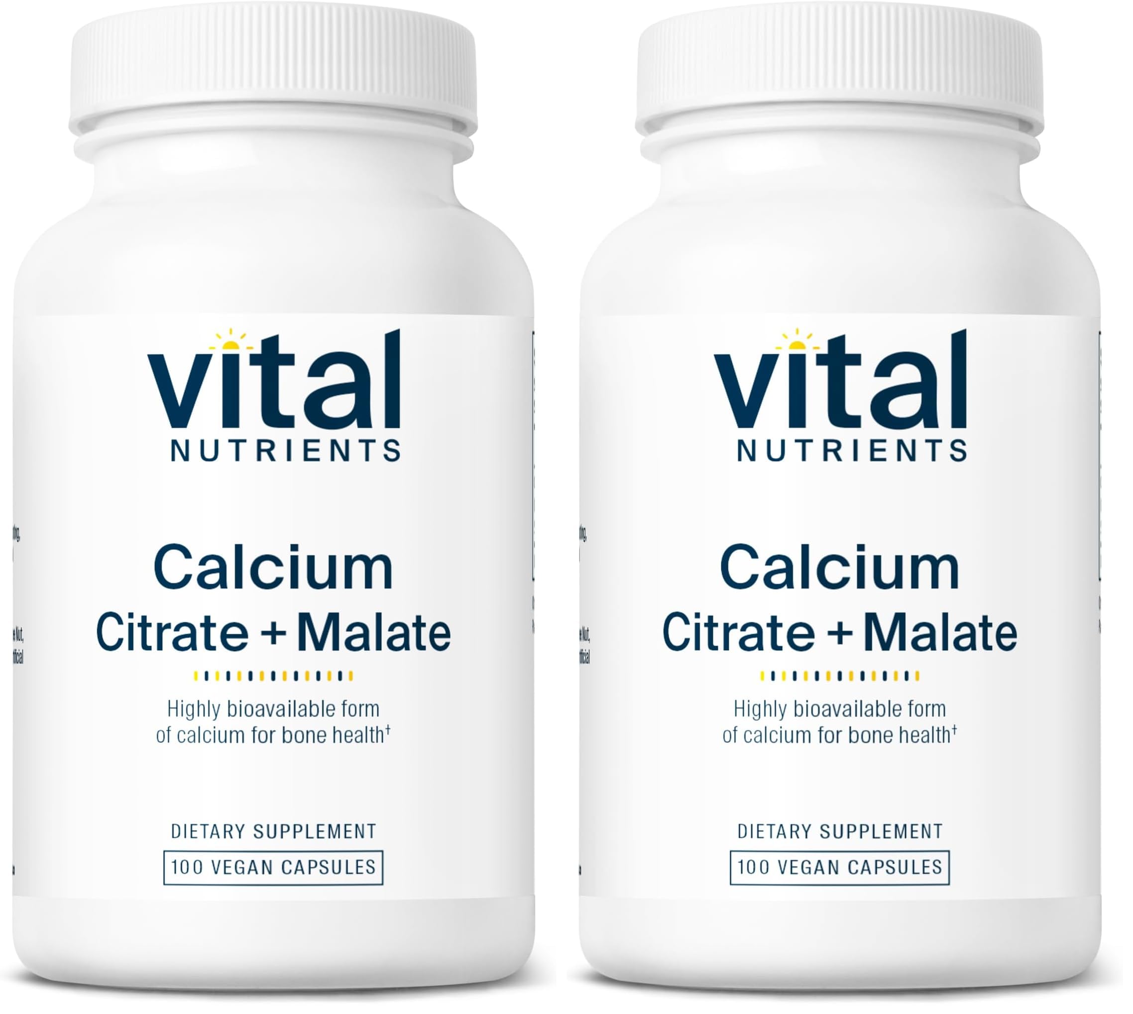 Vital Nutrients Calcium Citrate & Malate 150mg bottle with capsules