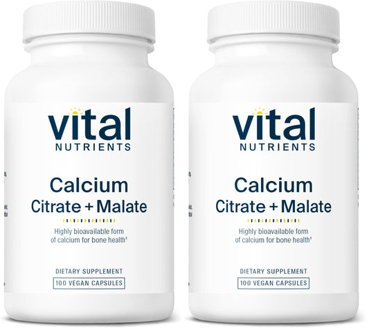 Vital Nutrients Calcium Citrate & Malate 150mg bottle with capsules