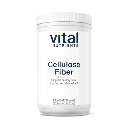 Front view of Vital Nutrients Cellulose Fiber Powder 375g