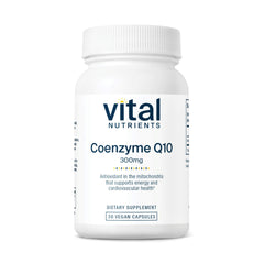 Vital Nutrients CoQ10 300mg vegan supplement bottle for heart health