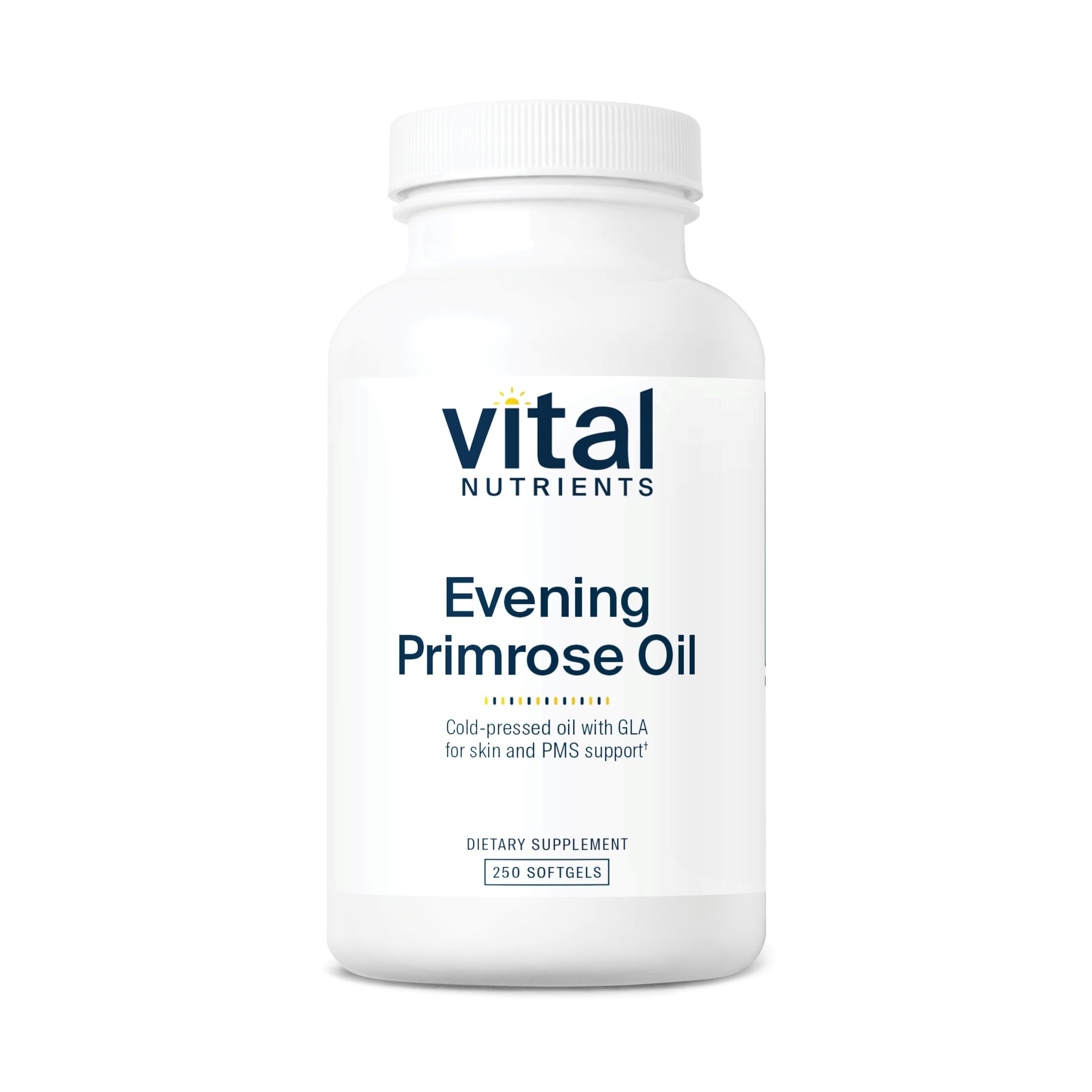 Bottle of Vital Nutrients Evening Primrose Oil 1000mg, 250 softgels