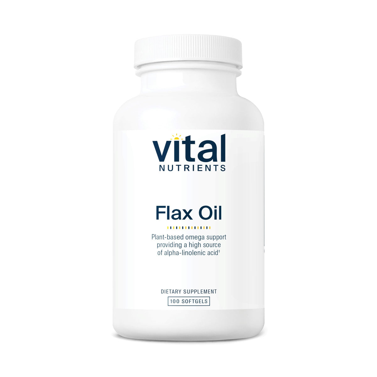 Vital Nutrients Flax Seed Oil 3000mg bottle front