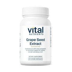 Vital Nutrients Grape Seed Extract 100mg bottle – front label