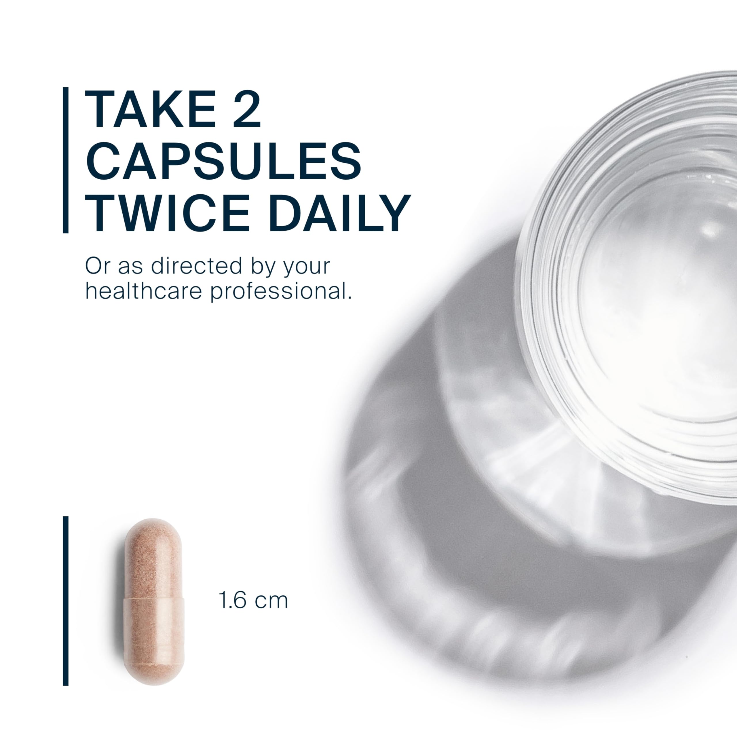90 capsule bottle on white background