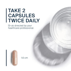 90 capsule bottle on white background
