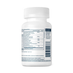 Product box highlighting ingredients like ashawa­ghanda, hops and biotin