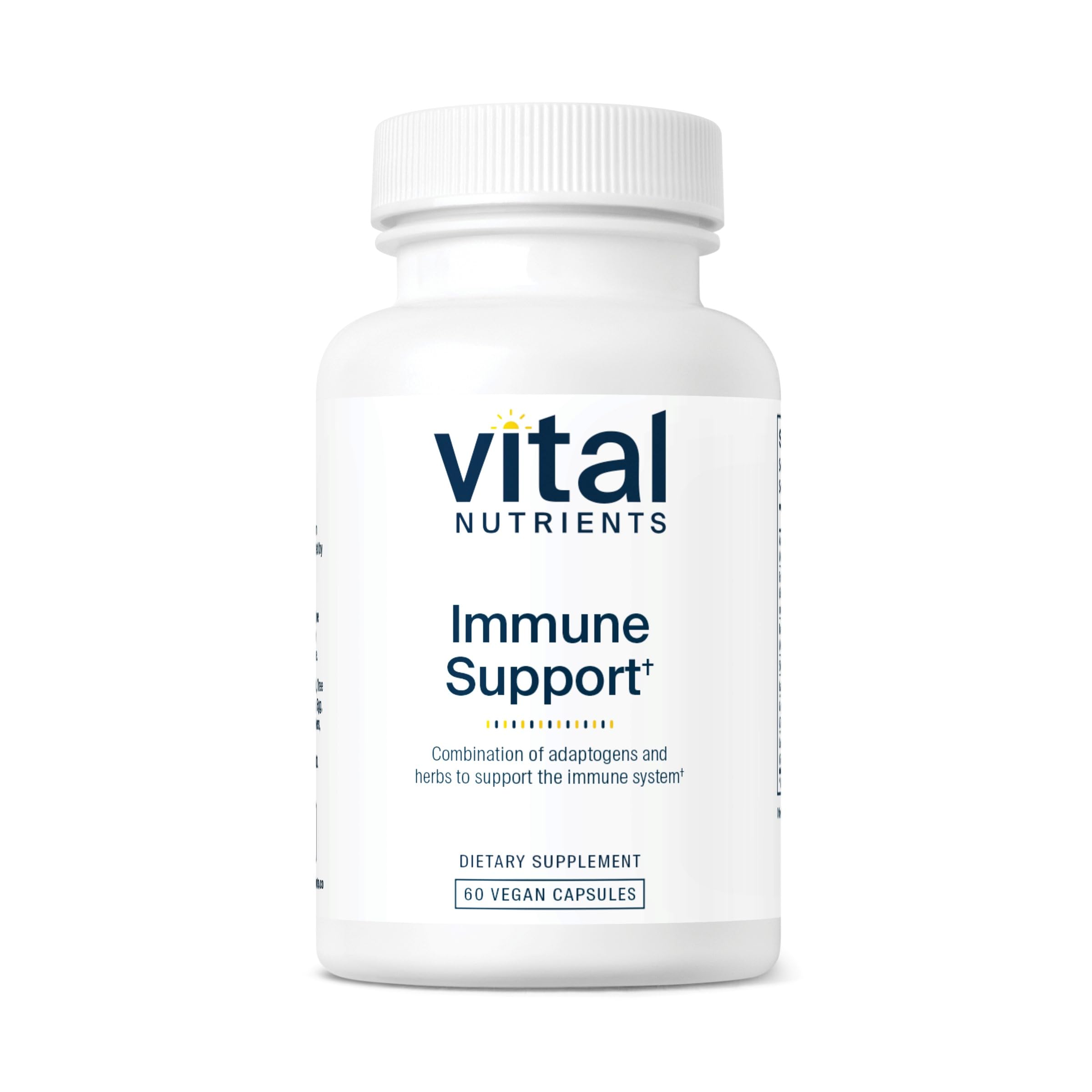 Vital Nutrients Immune Support bottle and label on a white background