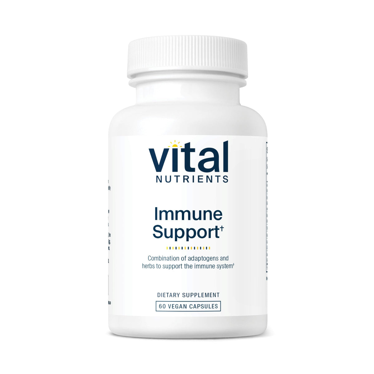 Vital Nutrients Immune Support bottle and label on a white background