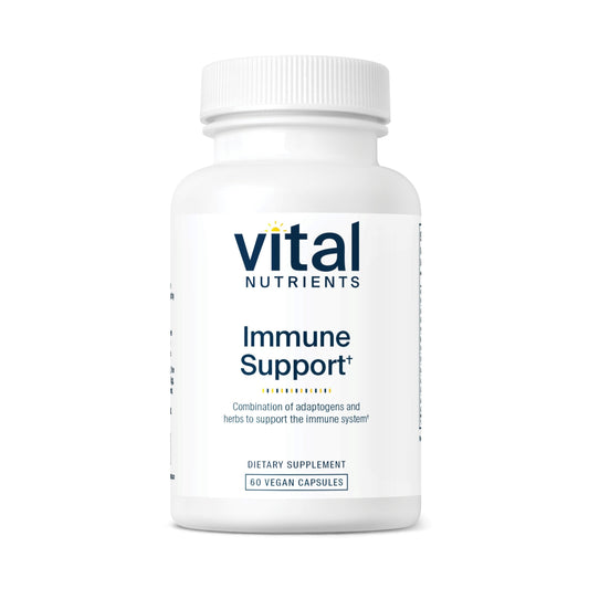 Vital Nutrients Immune Support bottle and label on a white background