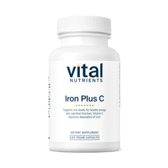 Vital Nutrients Iron Plus C bottle - hero image