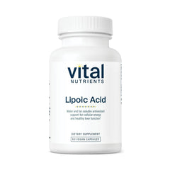 Vital Nutrients Lipoic Acid 300mg bottle on a white background