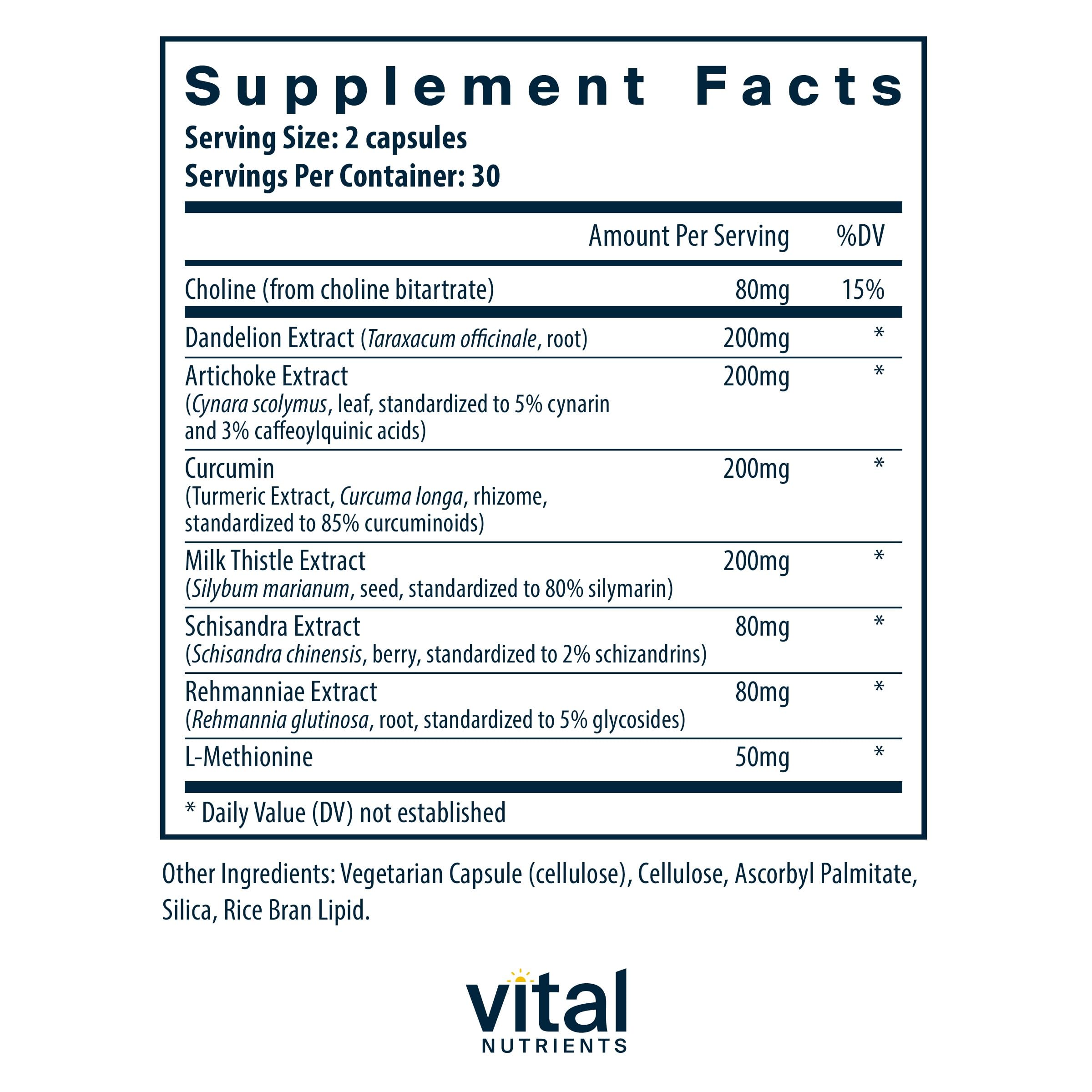 Milk thistle and curcumin ingredients visual for Liver Support