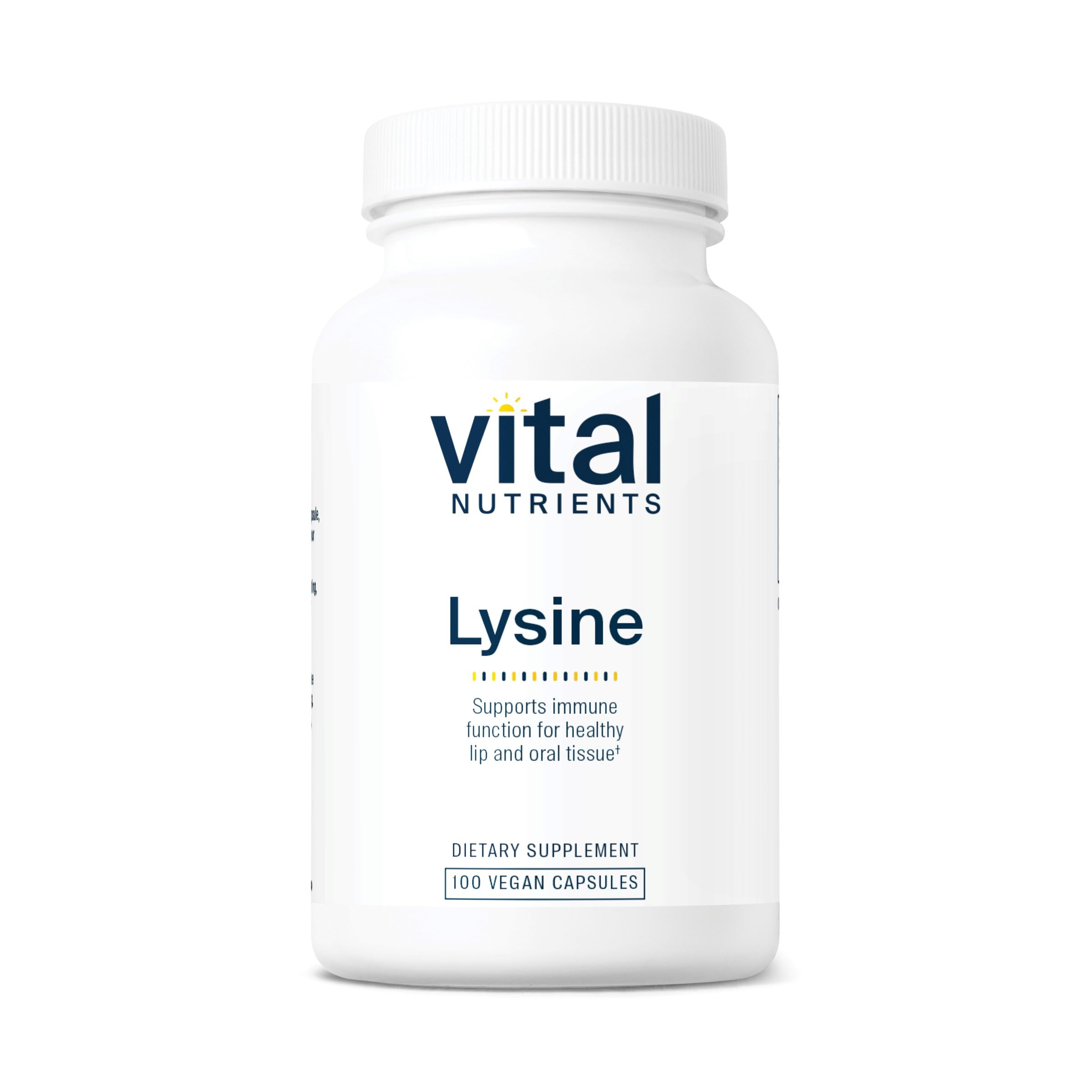 Vital Nutrients Lysine bottle label