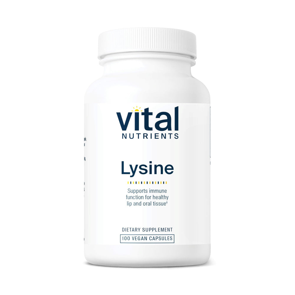 Vital Nutrients Lysine bottle label